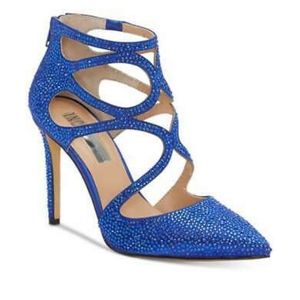 I.N.C. International Concept BLUE CAGED HEELS